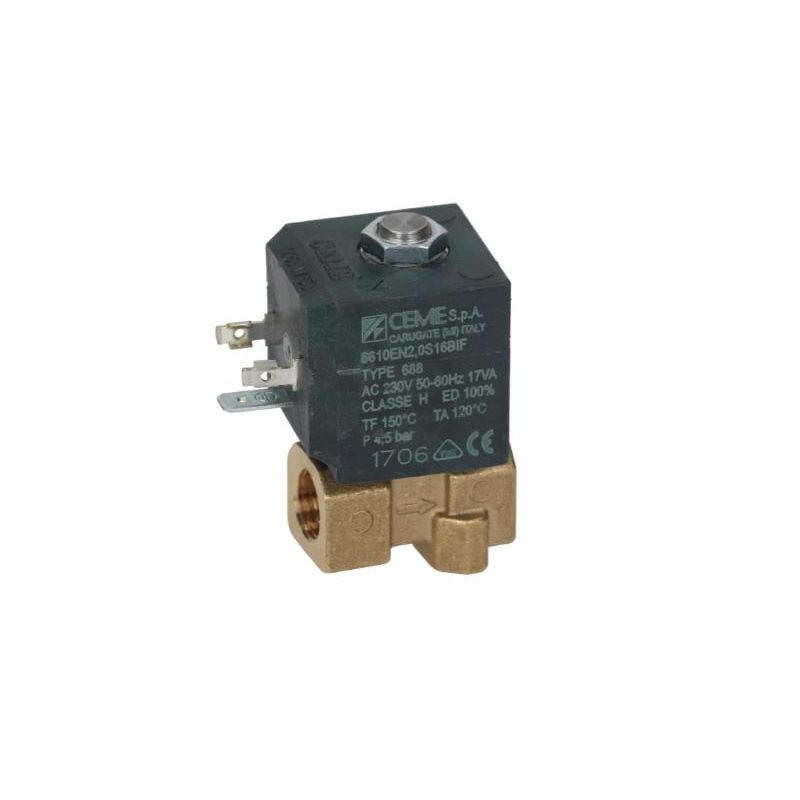 1120040 2-WAY SOLENOID VALVE CEME ø 1/4″ 230V