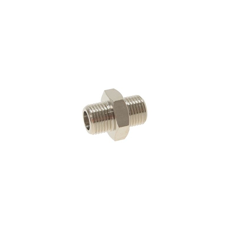 1349101 FITTING ø 1/8″M-1/8″M NICKEL-PLATED